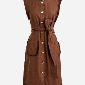 J. Crew raw hem mini shirt dress